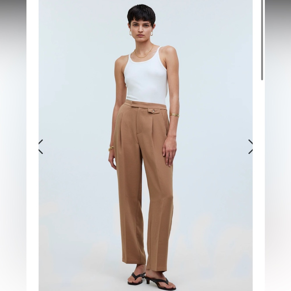 Madewell • The Tall Rosedale High-Rise Straight Pant in Crepe size 6